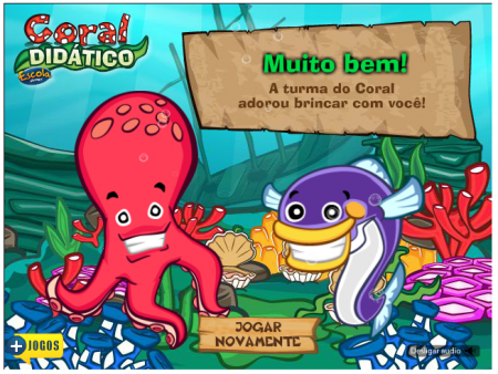 Coral Didático - Jogo para identificar formas geométricas, números, cores e letras 